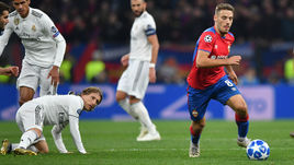 2 октября. Москва. ЦСКА - "Реал" - 1:0. Никола Влашич и Лука Модрич.а.