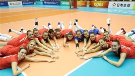 3 октября. Кобе. Корея – Россия – ​0:3. Очередное фирменное празднование от россиянок.