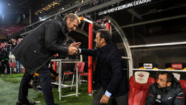 4 октября. Москва. "Спартак" - "Вильярреал" - 3:3. Макссимо Каррера и Хавьер Кальеха.