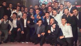 Александр и Кирилл Кокорин с друзьями из мира футбола на той самой свадьбе Алана Чочиева.