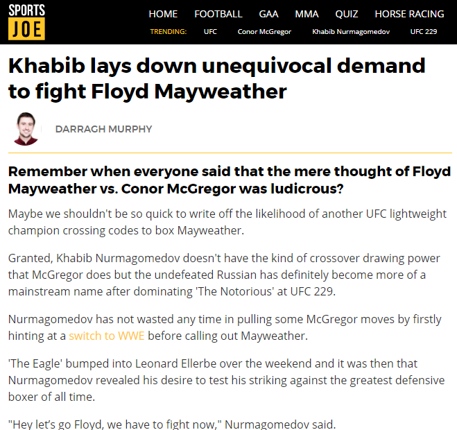 Sportsjoe. Sportsjoe.