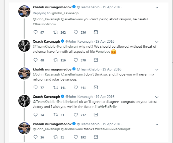 Переписка Хабиба Нурмагомедова. Фото Твиттер Переписка Хабиба Нурмагомедова. Фото Твиттер