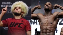 Хабиб Нурмагомедов и Флойд Мейвезер.