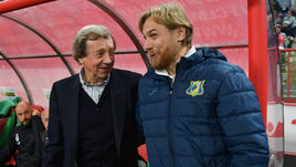 19 октября. Москва. Черкизово. "Локомотив" - "Ростов" - 2:1. Юрий Семин и Валерий Карпин.