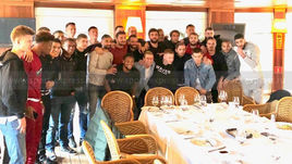 23 октября. Москва. Прощальный обед Массимо Карреры и футболистов "Спартака".