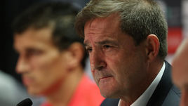 24 октября. Глазго. И.о. главного тренера "Спартака" Рауль Рианчо.