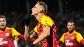 27 октября. Тула. "Арсенал" – "Оренбург" – 2:2. Лука Джорджевич празднует гол.