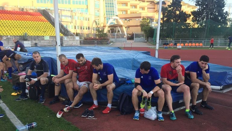 Тренировка сборной России по регби. Тренировка сборной России по регби.