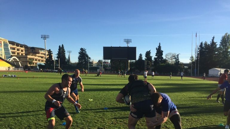 Тренировка сборной России по регби. Тренировка сборной России по регби.