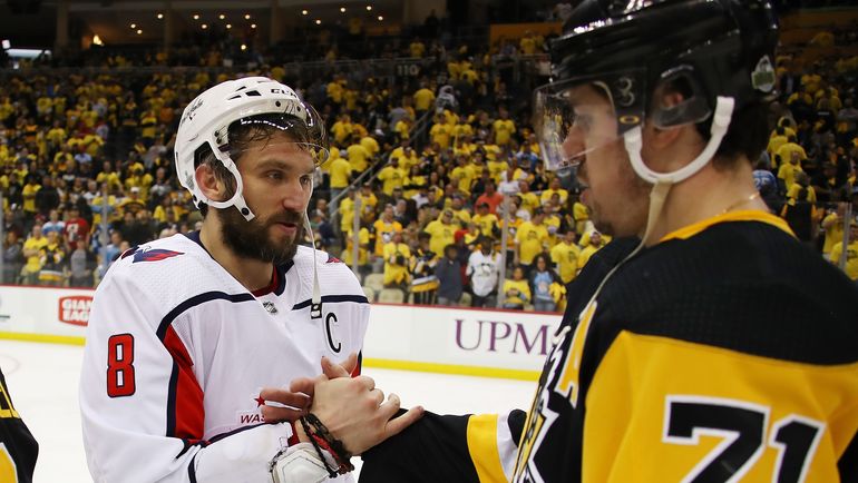 Александр Овечкин и Евгений Малкин. Фото AFP Александр Овечкин и Евгений Малкин. Фото AFP