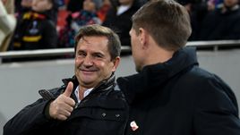 8 ноября. Москва. "Спартак" - "Рейнджерс" - 4:3. Рауль Рианчо и Стивен Джеррард.