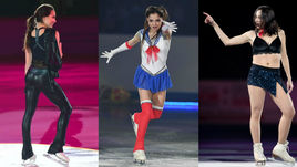 Алина Загитова, Евгения Медведева и Елизавета Туктамышева.