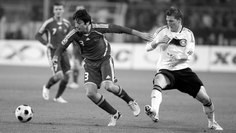 11 октября 2008 года. Дортмунд. Германия - Россия - 2:1. Алан Дзагоев и Бастиан Швайштайгер.