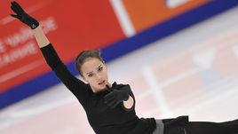 15 ноября. Москва. Тренировка Алины Загитовой.