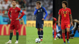 Криштиану Роналду, Антуан Гризманн и Аксель Витсель.