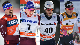 Сергей Устюгов, Александр Большунов, Мартин Сундбю, Йоханнес Клебо.