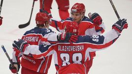 24 ноября. Москва. ЦСКА - СКА (Санкт-Петербург) - 3:1. Армейцы Москвы вышли на первое место в турнирной таблице.