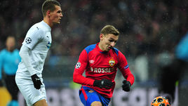 27 ноября. Москва. Лужники. ЦСКА – "Виктория" Пл – 1:2. В игре Федор Чалов.