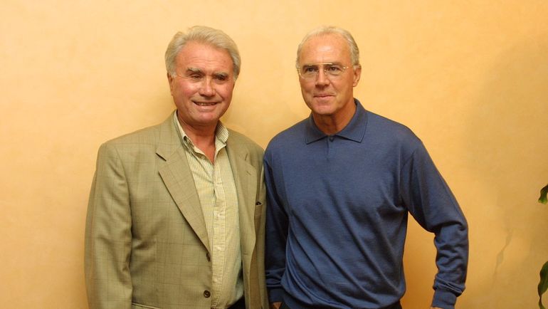 2001 год. Владимир Маслаченко и Франц Беккенбауэр. Фото Алексей Иванов 2001 год. Владимир Маслаченко и Франц Беккенбауэр. Фото Алексей Иванов