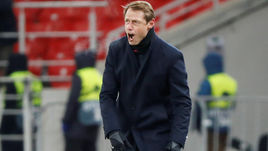 29 ноября. Москва. "Открытие Арена". "Спартак" - "Рапид" - 1:2. Олег Кононов.