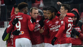 Эмоции Дениса Глушакова после гола "Локомотиву".