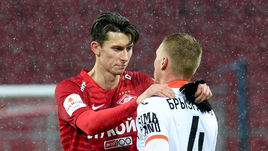 5 декабря. Москва. "Спартак" - "Урал". Илья Кутепов и Сергей Брызгалов.