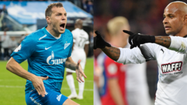 Нападающий "Зенита" Артем Дзюба и нападающий "Краснодара" Ари.