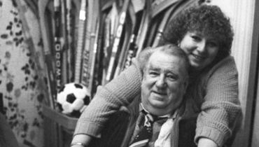 Татьяна Тарасова с отцом Анатолием Тарасовым.