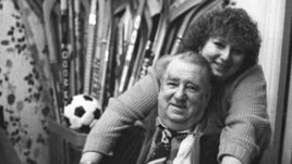 Татьяна Тарасова с отцом Анатолием Тарасовым.