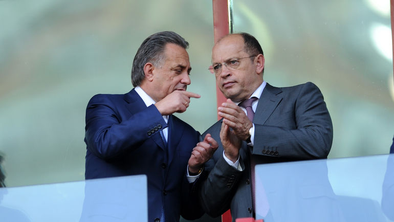 Виталий Мутко (слева) и Сергей Прядкин. Фото Алексей Иванов Виталий Мутко (слева) и Сергей Прядкин. Фото Алексей Иванов