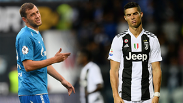 Артем Дзюба и Криштиану Роналду.