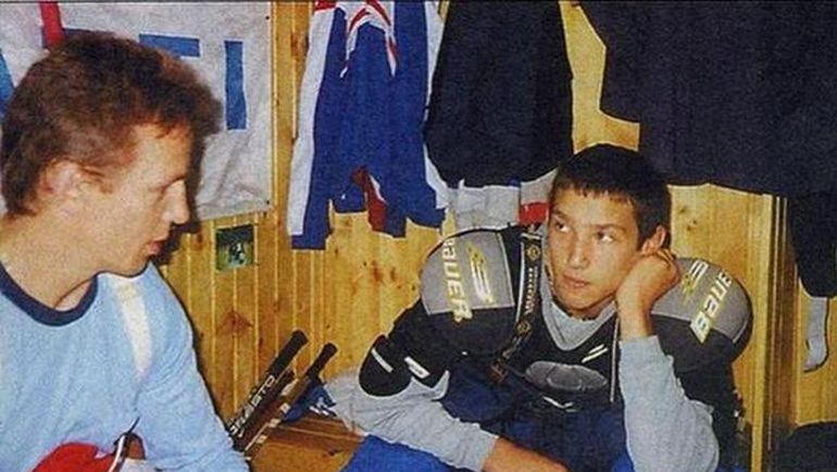 Игорь Ларионов и 14-летний Александр Овечкин. Фото из архива Игоря Ларионова Игорь Ларионов и 14-летний Александр Овечкин. Фото из архива Игоря Ларионова