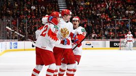 30 декабря. Ванкувер. Швейцария – Россия – 4:7. Российские игроки празднуют гол.