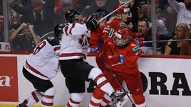 МЧМ-2019: Брагин и хоккеисты сборной России - о провокациях канадцев.