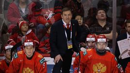 4 января. Ванкувер. Россия - США - 1:2. Валерий Брагин на скамейке сборной России.