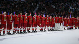 5 января. Ванкувер. Хоккеисты молодежной сборной России - бронзовые призеры ЧМ.