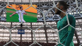 1 июля 2018 года. Москва. Лужники. Россия - Испания - 1:1 (пенальти - 4:3). Давид де Хеа после гола Артема Дзюбы.