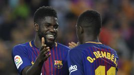 Самюэль Юмтити и Усман Дембеле.