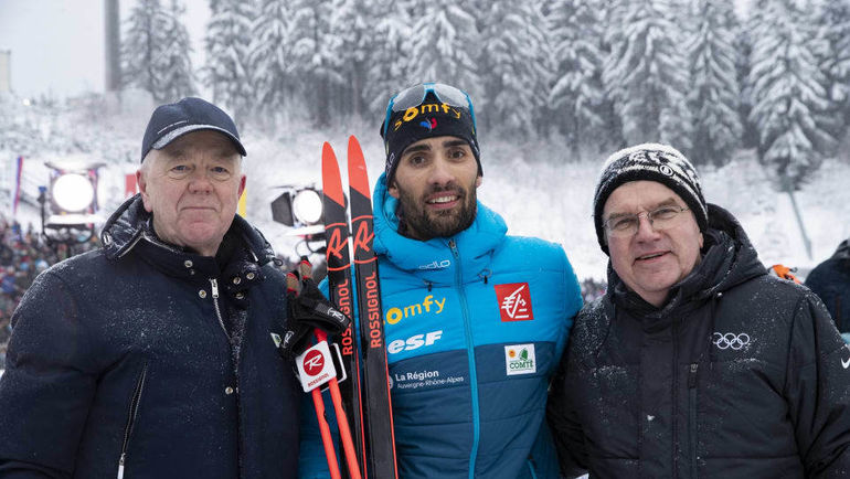 11 января. Оберхоф. (слева направо) Глава IBU Олле Далин, Мартен Фуркад, Томас Бах. Фото biathlonworld.com 11 января. Оберхоф. (слева направо) Глава IBU Олле Далин, Мартен Фуркад, Томас Бах. Фото biathlonworld.com