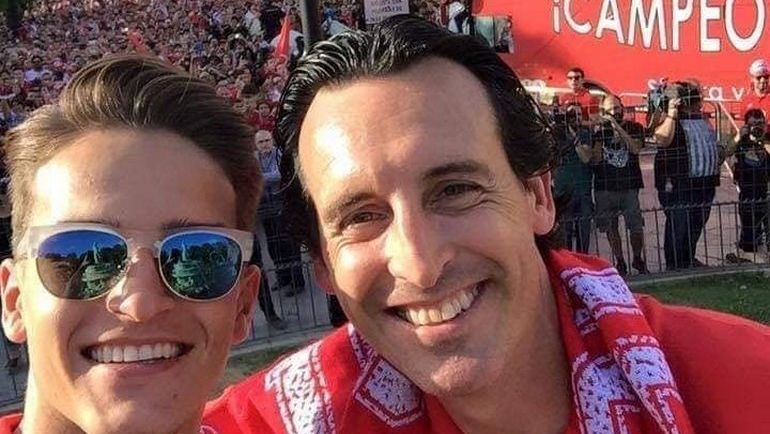 Денис Суарес (слева) и Унаи Эмери. Денис Суарес (слева) и Унаи Эмери.