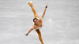 23 января. Минск. Алина Загитова во время исполнения короткой программы на чемпионат Европы.