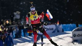 Мужская гонка преследования в Антерсельве. Бе - вне конкуренции. Фуркад и Логинов - в топ-10