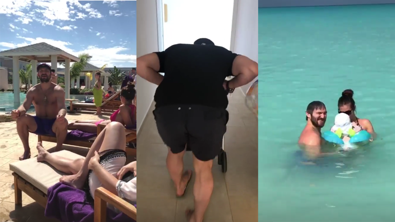 Александр Овечкин с семьей. Александр Овечкин с семьей.