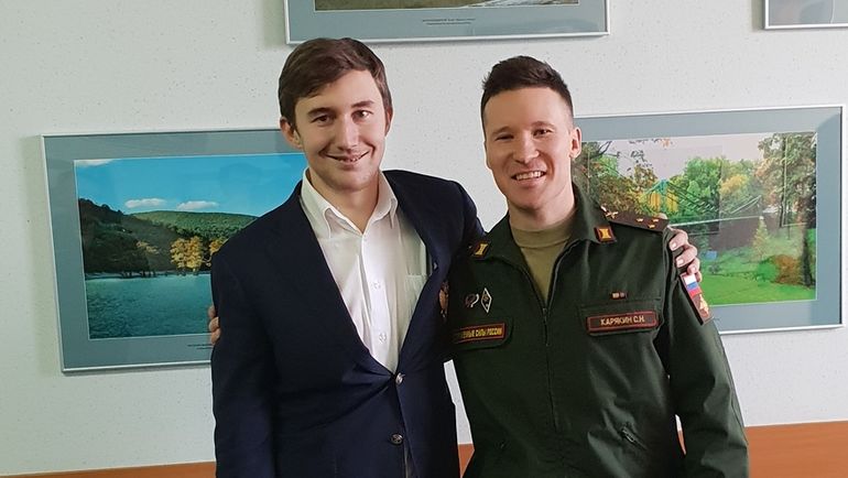 Сергей Карякин (слева). Сергей Карякин (слева).