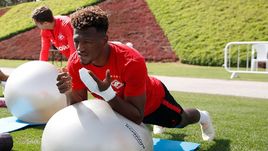 Зе Луиш во время сборов "Спартака".