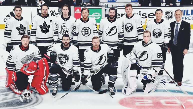 Команда Атлантического дивизиона на Матче звезд. Фото НХЛ Команда Атлантического дивизиона на Матче звезд. Фото НХЛ