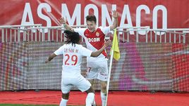 2 февраля. Монако. "Монако" - "Тулуза" - 2:1. Александр Головин празднует гол.