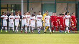 6 февраля. Белек. Футболисты "Спартака" и "Актобе" перед началом товарищеского матча (2:2).