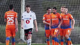 6 февраля. Кампоамор ЦСКА - "Одд" - 3:0. Армейцы празднуют очередной забитый мяч.