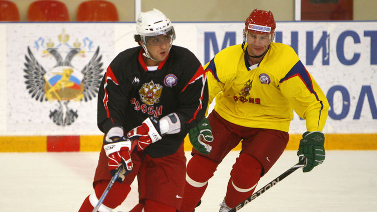 Александр Овечкин и Виктор Козлов. Фото Алексей Иванов Александр Овечкин и Виктор Козлов. Фото Алексей Иванов